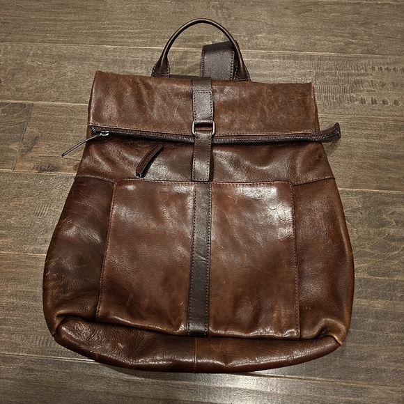 Gianni Conti Genuine Leather Backpack - Picture 8 of 11